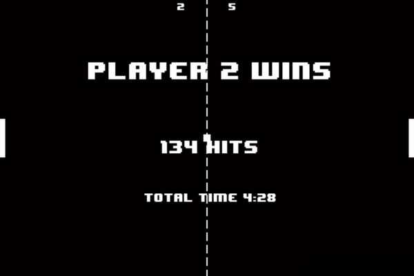 Interface of interactive installation REBOUND – the modern pong.